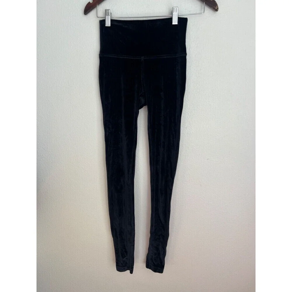 Lululemon Wunder Lounge High-Rise Tight 28" Crushed Velvet Size 4 - Picture 7 of 9